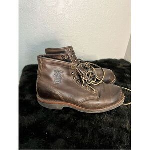 RARE Chippewa Original ELLISON Men's Brown Leather Handcrafted Boots Sz 11.5